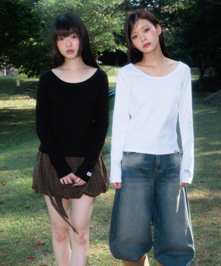 ROSEFRANTZ Essential Rose Label Long Sleeve [Ivory]