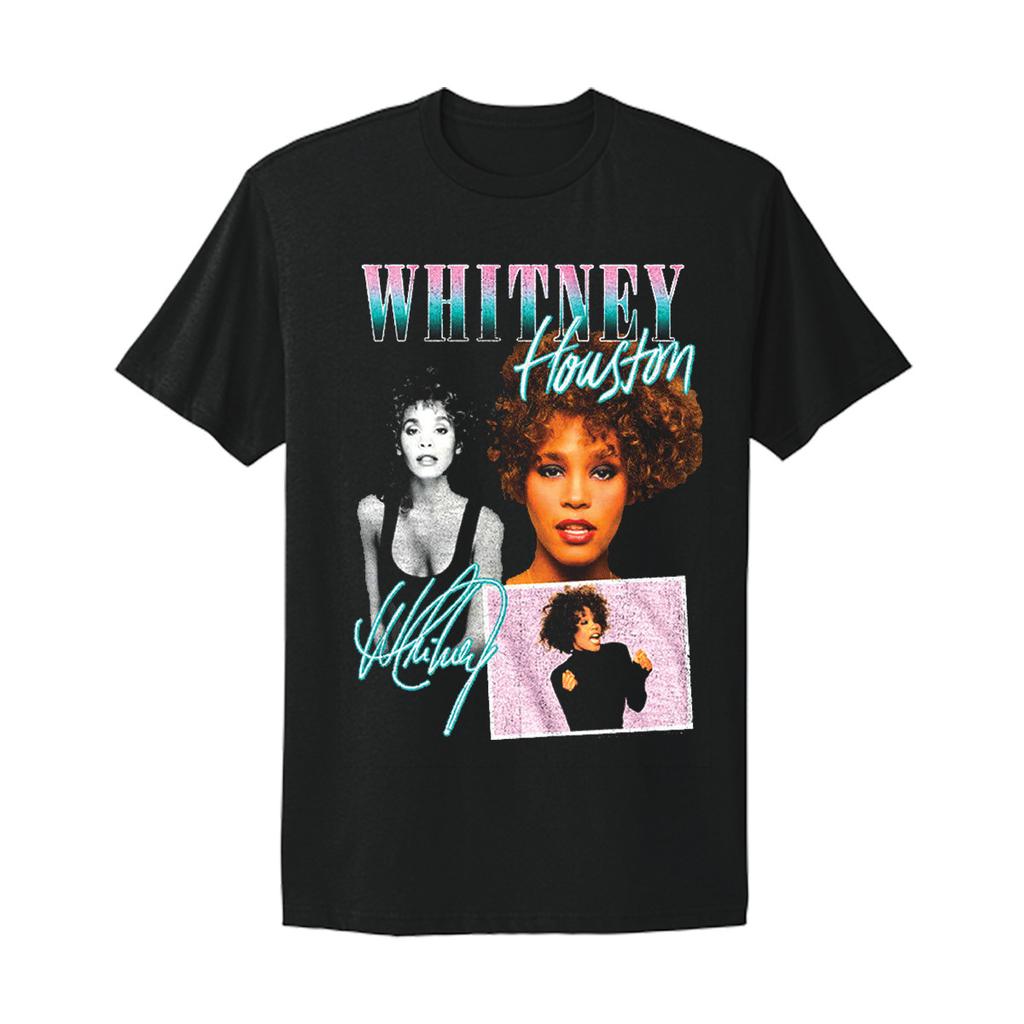 Whitney Houston 90s retro graphic design Gift T-shirt