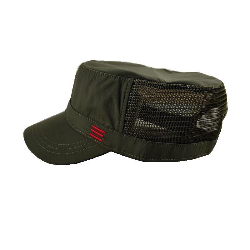 New summer net hat European and American style big head circumference flat top hat casual fashion summer couple sun hat