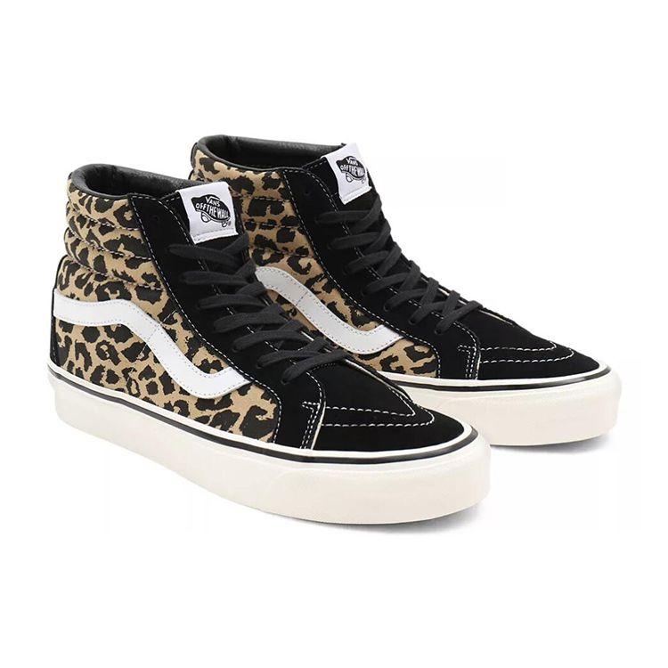 Vans Sk8-Hi 38 DX Anaheim Factory - Leopard Unisex Sneakers Tan Black Tan-Leopard VN0A38GF9GI
