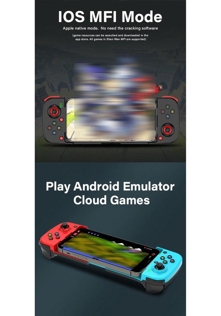 JJ 2026 Hot Sale Retro D3 Wireless 2.4G Ergonomic Joystick for Android Smartphone PC Gaming & Mobile Use