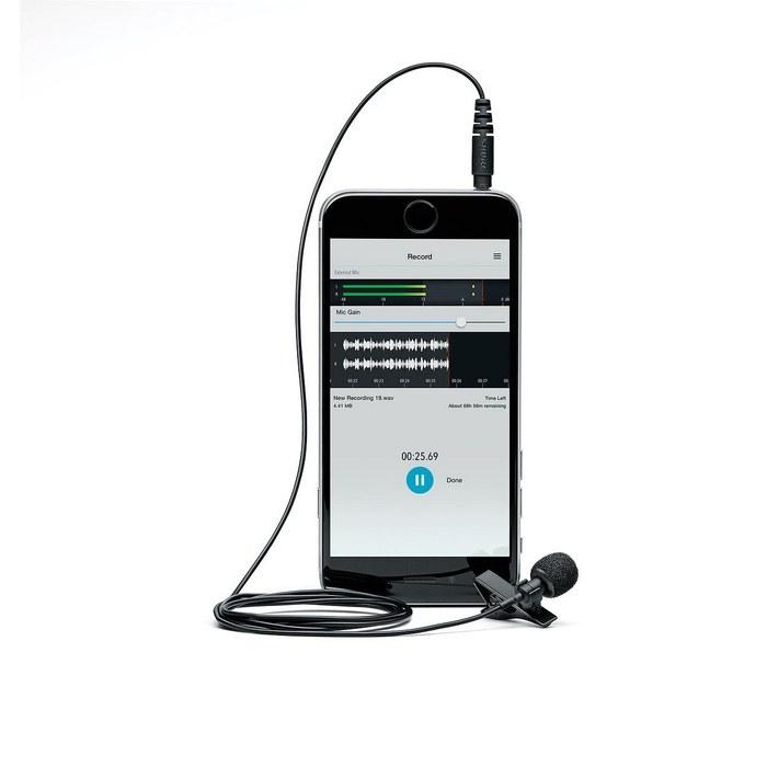SHURE MVL: Condenser Lavalier Microphone MOTIV Series MVL-3.5MM black