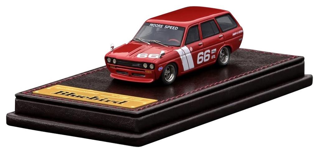 Ignition Model Datsun Bluebird Wagon Red Finished Product 1/64 (510)