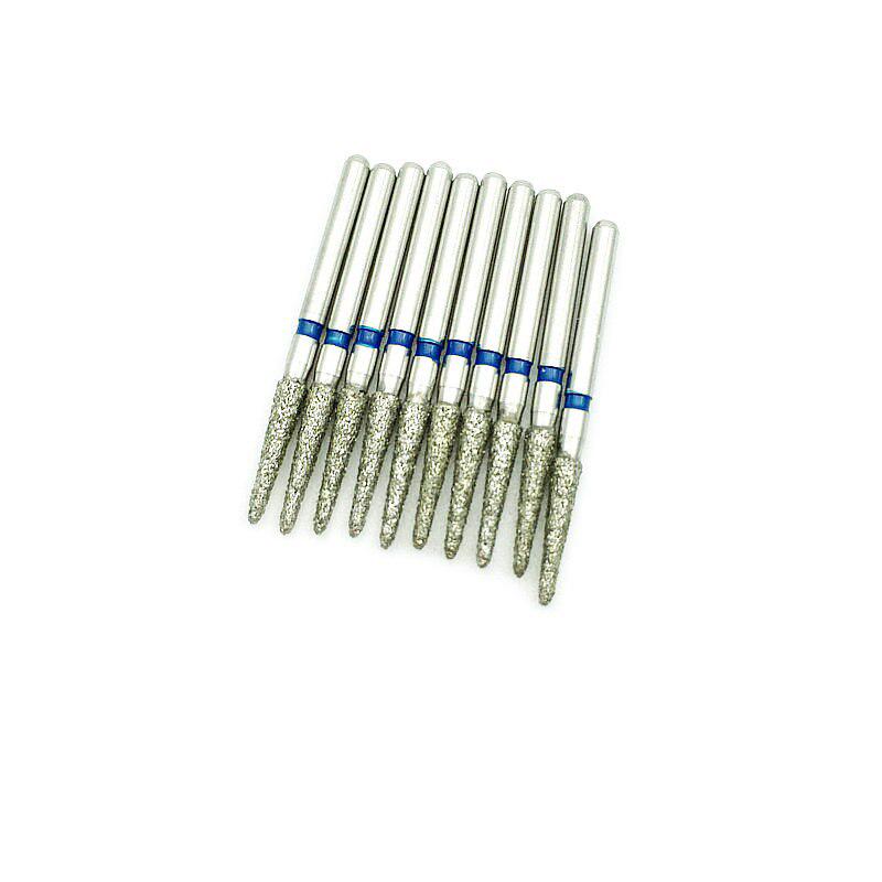 10 шт./упак. алмазные боры стоматологические FG высокоскоростные сверла для высокоскоростного наконечника средний инструмент для стоматолога 878K18