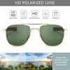 SUNGAIT Military Style Polarized Pilot Aviator Sunglasses Bayonet Temples with Case Men's -
