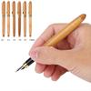 0.7mm-2.9mm Art Fine Nib Calligraphy Stationery Broad Stub Bamboo Fountain Pens Chisel-pointed