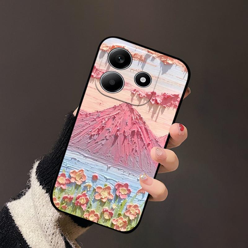 Чехол для Redmi Note 14 4G 5G Модный Милый Защитный Мягкий Силиконовый ТПУ Чехлы для Телефона Защитная Накладка Бампер для Телефона Redmi Note14