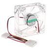 8см Вентилятор охлаждения для корпуса ПК DC 12V Molex 4PIN Тихий Цветная подсветка 8025 Со светодиодной подсветкой Корпус 80*80*25мм