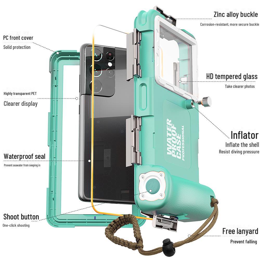 Водонепроницаемый защитный чехол для Xiaomi 11 Ultra/Redmi 10 Pro - полное покрытие, защита от падений, использование на открытом воздухе для дайвинга