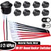 1-10Pcs 20mm Round Practical Joystick Switch SPST 2 Pin Snap-in ON-Off Toggle Switch Universal 12V for Car RV Boat Switches4