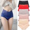 1/3 шт. Лот, кружевные женские трусики с высокой талией, чистое хлопковое промежностное нижнее белье с защитой от протеканий спереди и сзади