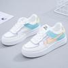 Модные весенние и осенние модные новые повседневные удобные спортивные туфли с круглым носком и толстой подошвой, дышащие, со случайными буквами на верхней части