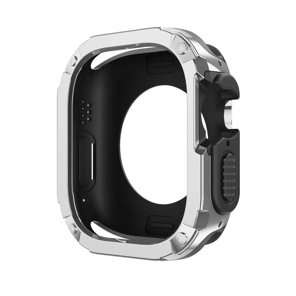Чехол 2 в 1 для Apple Watch Series 10/9/8/7/SE/6/5/4 Ultra 46 мм 42 45 40 44 49 мм TPU + PC Ударопрочный Защитный Бампер для iwatch