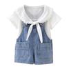 Reegoo Peter Baby Summer Denim Size Months Girls' Dress, Overalls, Shirt, Overalls, 100% Cotton, 80cm, 9-12