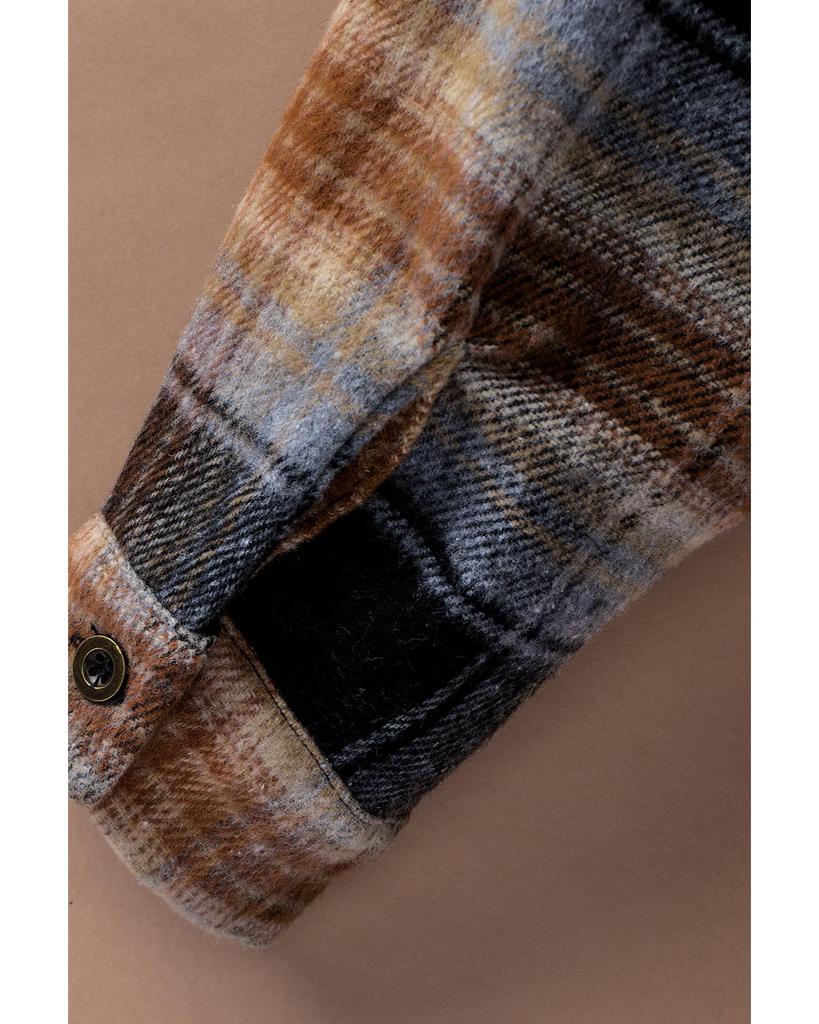 Azura Exchange Клетчатая куртка большого размера с закругленным подолом