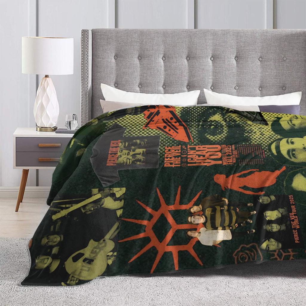 Warm Soft Blankets Picnic Pierce the Veils  Bedding Throws  Flannel Bedspread For Couch Bed Fashion Sofa Bed Cover