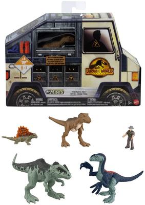 Mattel Мир Юрского периода Новые Доминаторы Минифигурка Ограниченный выпуск GWP74 Мультиупаковка (Включает Диметродона) [Игрушка Динозавр] [Возраст 3+]