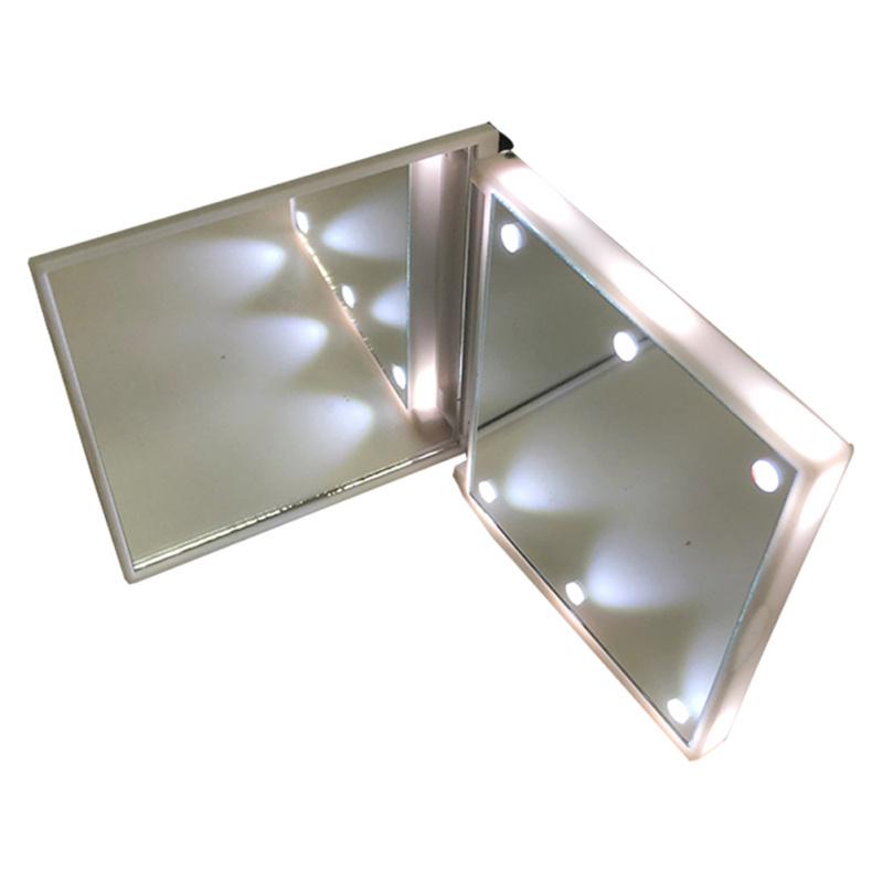 Складное светодиодное карманное зеркало