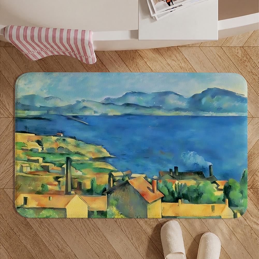 Artist-Paul CezanneS Floor Mat Soft Non-Slip Bath Mat, Bedside Carpet, Absorbent Doormat for Home