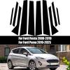 10pcs/set Car Window Door B C Column Pillar Posts Cover Trim Black For Ford Fiesta 2008-2015 2016 2017 2018 2019 Decoration Stickers