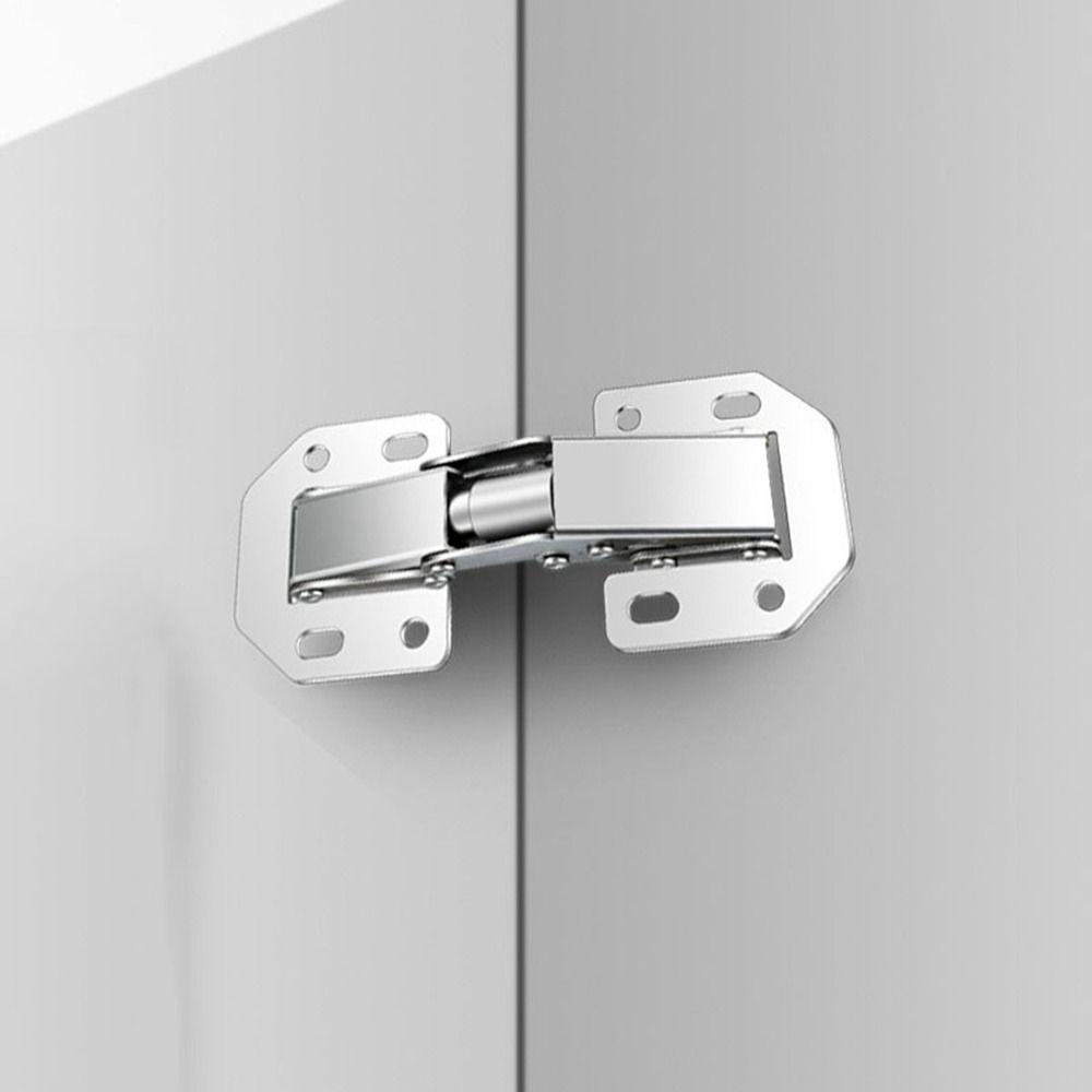 Петли для дверцы шкафа из нержавеющей стали, без сверления, с демпфером, новые гидравлические петли для двери, мебель