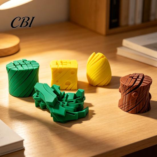 Customizable Multi-piece Game Decor 3D Printed Spiral Fidget Toy, Creative Stress Relief Ornaments, Compact Portable Reliever Decompression