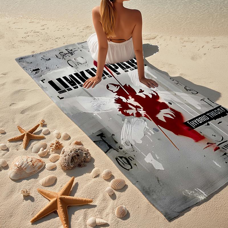 Linkin Park Fashion Beach Towel: Ideal for Summer Adventures Soft, absorbent and quick drying suitable for swimming and bathing