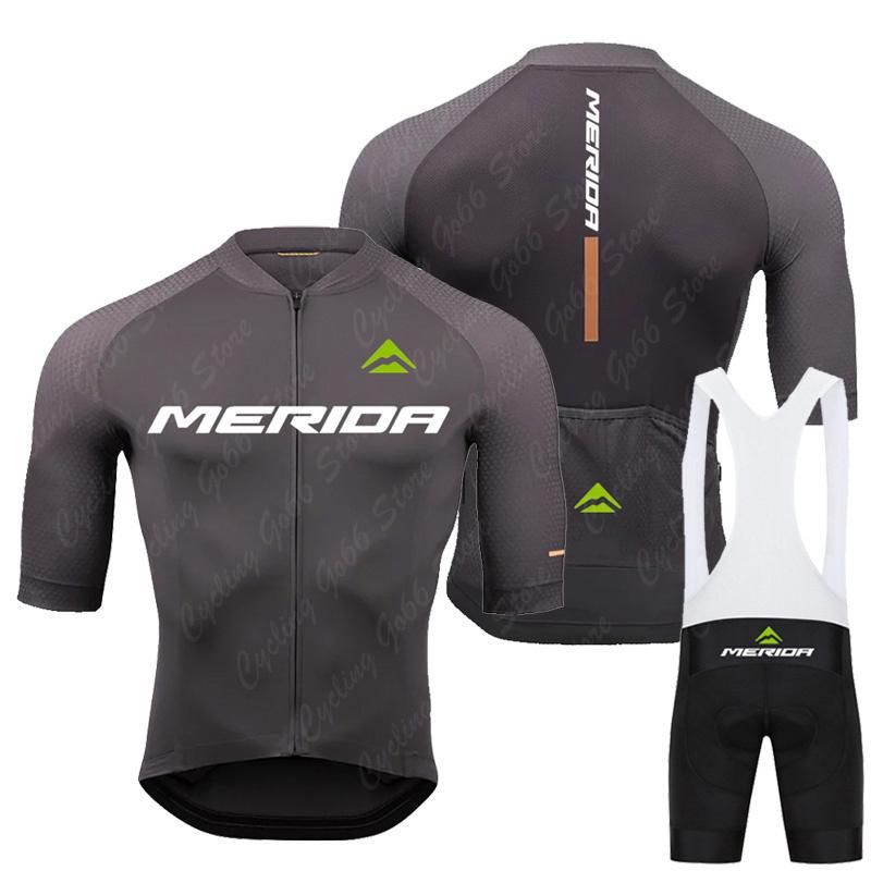 Новый командный набор велоформы Pro Team Merida для мужчин, летний костюм для велосипеда и горного велосипеда, одежда для велосипедистов, костюм