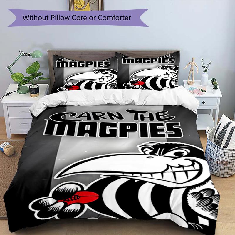 3pcs Football Team (47) Design Cover Set - HD Printed Bedding with 1 Cover and 2 Pillowcases - Perfect for Home and Dorm Decor