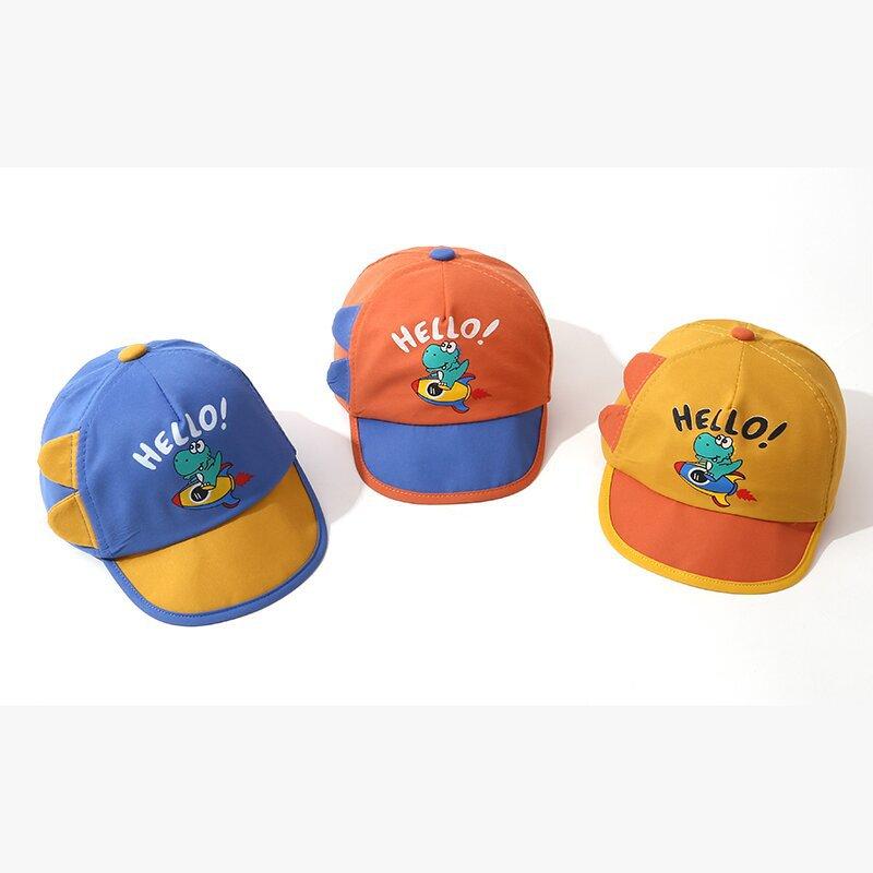 Cartoon Super Cute Dinosaur Baseball Cap For Children Sunscreen Baseball Cap For Boys And Girls Lightweight Sun Hat For Kids.