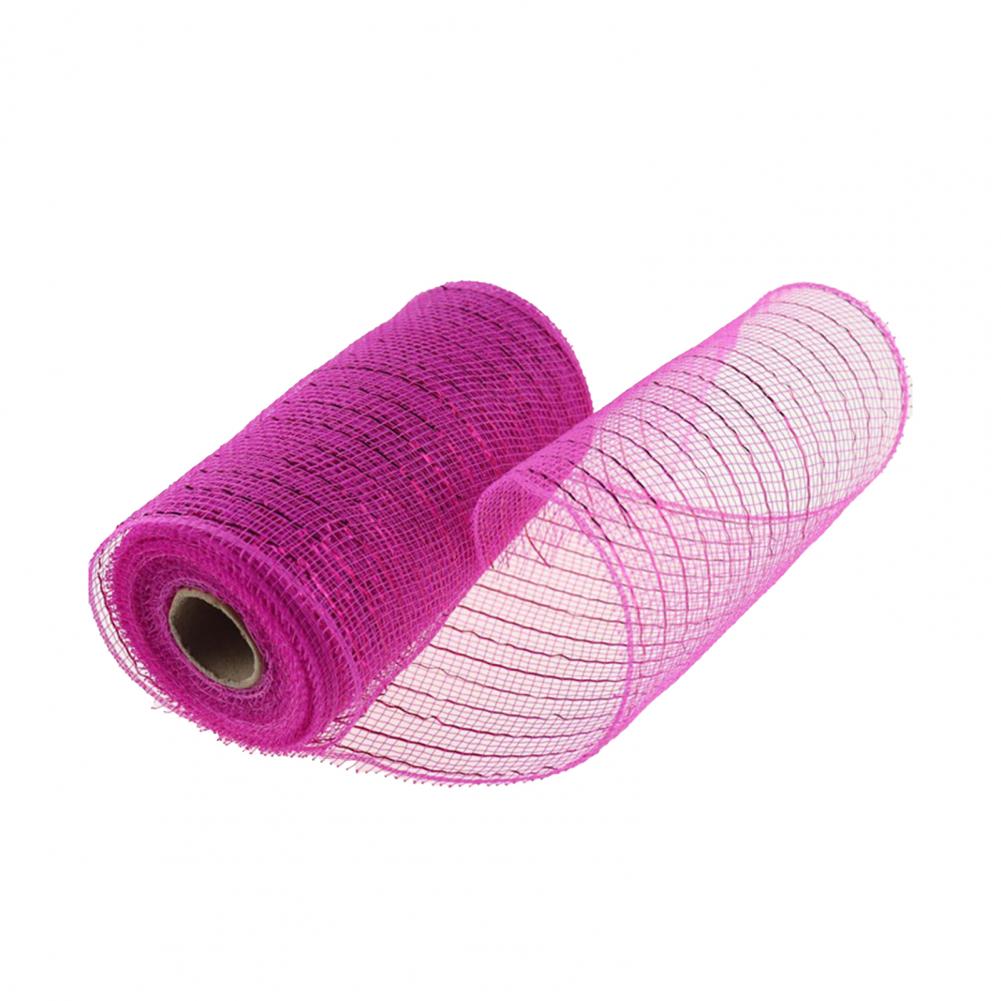 1 рулон 15*910 см декоративная сетка экологичная высокая прочность сетчатая пряжа рождественская поли сетка лента металлические полоски декор для дома