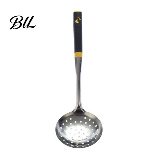 Heavy Duty Stainless Steel Turner Kitchen Utensil, Spatula Ladle Slotted Rice Spoon, Heat Insulated Handle Utensils Heat-Resistant Soup Ladle,