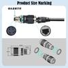 Industrial Ethernet Adapter 12mm 8Pin/4Pin to RJ45 Connectors Adapter Cat6 High Speed 10Gbps IP68 Waterproof Design