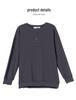Women's Loose-Fit Pure Cotton Hoodie - Plus Size, Tummy-Covering, Slimming, Casual Spring/Autumn Top for Middle-Aged Mothers