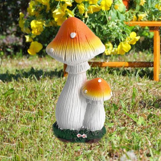 Имитация гриба, садовая статуэтка, смоляной гриб, украшение, сказочные садовые аксессуары, гриб для внутреннего и наружного декора