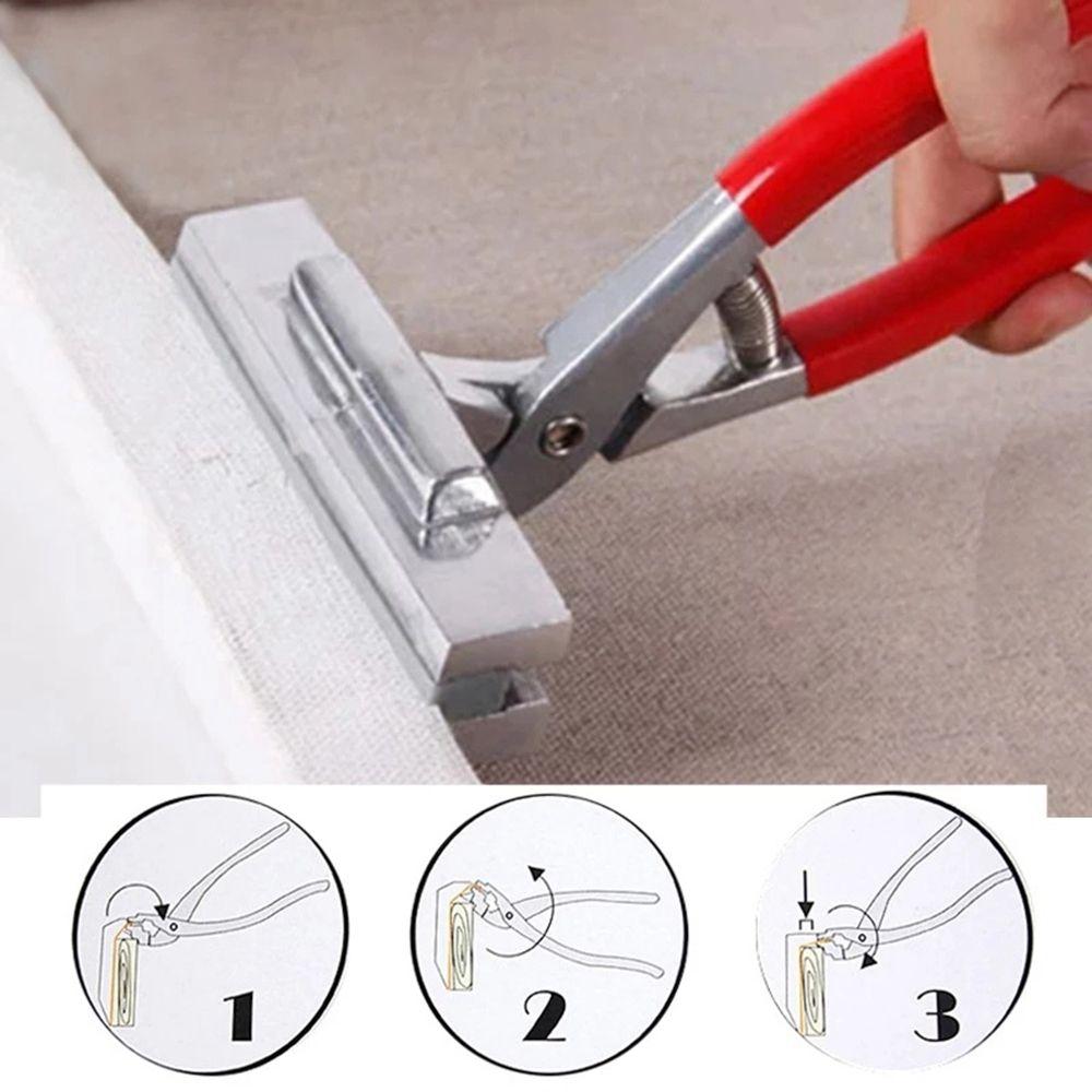 Стяжные клещи для холста с красной ручкой, Рамный натяжитель для картин, Клещи для масляной живописи, Инструмент для художественной живописи