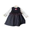 Baby Girls' Spring & Autumn 2-Piece Vest Dress Set AQB006