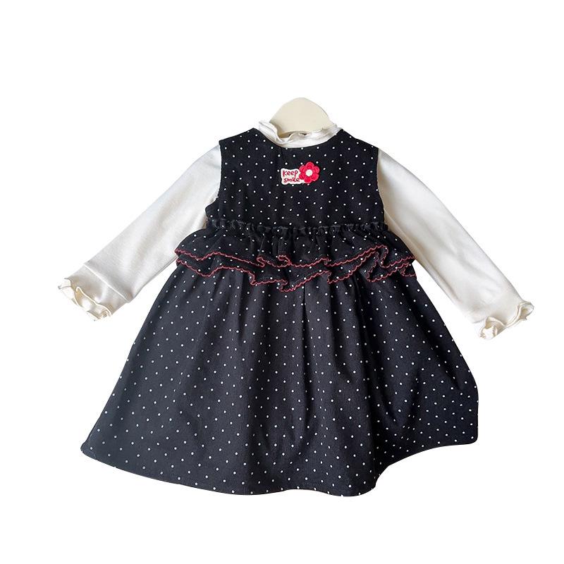 Baby Girls' Spring & Autumn 2-Piece Vest Dress Set AQB006