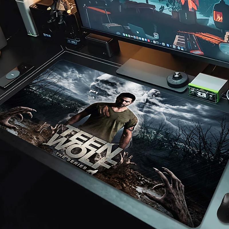 Teen Wolf Color Mouse Pad Large Gaming Table Cushion Non-slip Laptop Tablet Big Mousepad XXL Mat Mini PC Playmat With Lock edge