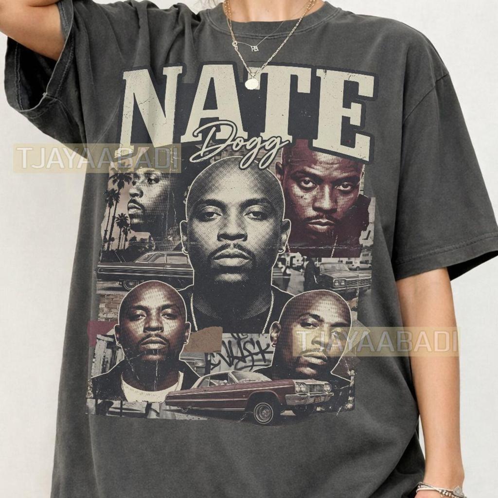 Vintage Nate Dogg Bootleg T-Shirt: 90s Retro Streetwear, Unisex Fit