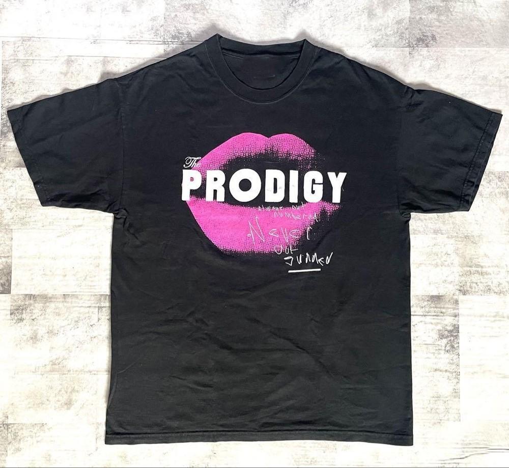 Футболка The Prodigy с логотипом губ Все размеры S-5XL Подарок для фанатов HD236 Унисекс футболка