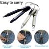 Portable Phillips Slotted Screwdriver Set Key Ring Keychain Mini Pocket Keyring Cross Screw Driver Repair Tool Gadget