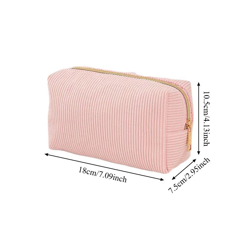Милая вельветовая косметичка для девочек, просторный органайзер для макияжа, прочный органайзер для канцелярских принадлежностей, пенал, школьные и офисные принадлежности