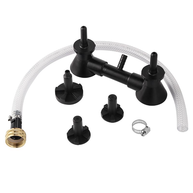 Double Blast Bottle Carboy Washer Wine Rinser Homebrew Beer Wine Cleaning Equipment Cleaner With Kitchen Faucet Adapter Bar 5