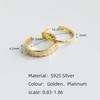 WANTME 925 Silver Unique Irregular Minimalist Open Ring Women Men European Hammered Hip Hop Couples Jewelry Accessories