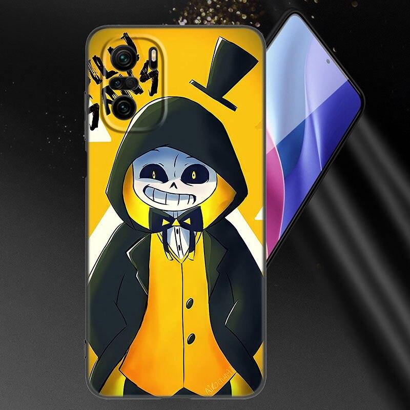 Undertale Sans Doggo Phone Case For Xiaomi Mi 10T 11i 11T Note 10 11 Lite NE F1 POCO F3 M3 X3 GT NFC M4 X4 Pro 5G Black Cover