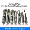 Exhaust Pipe 120/150/200CM Stainless Steel Flexible Exhaust Hose with 2pcs Exhaust Clamp Car Generator Air Diesel Parking Heater