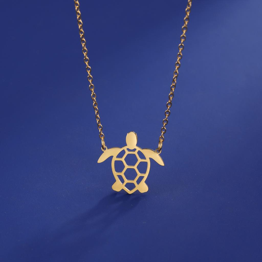 Cazador Animal Necklace for Men Women Stainless Steel Turtle Pendant Necklace Jewelry Gift Trend 2026 Birthday Gift Wholesale
