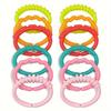 24pcs/set Clip on Plastic Connecting Rings Stroller Baby Rainbow Loop  Gifts