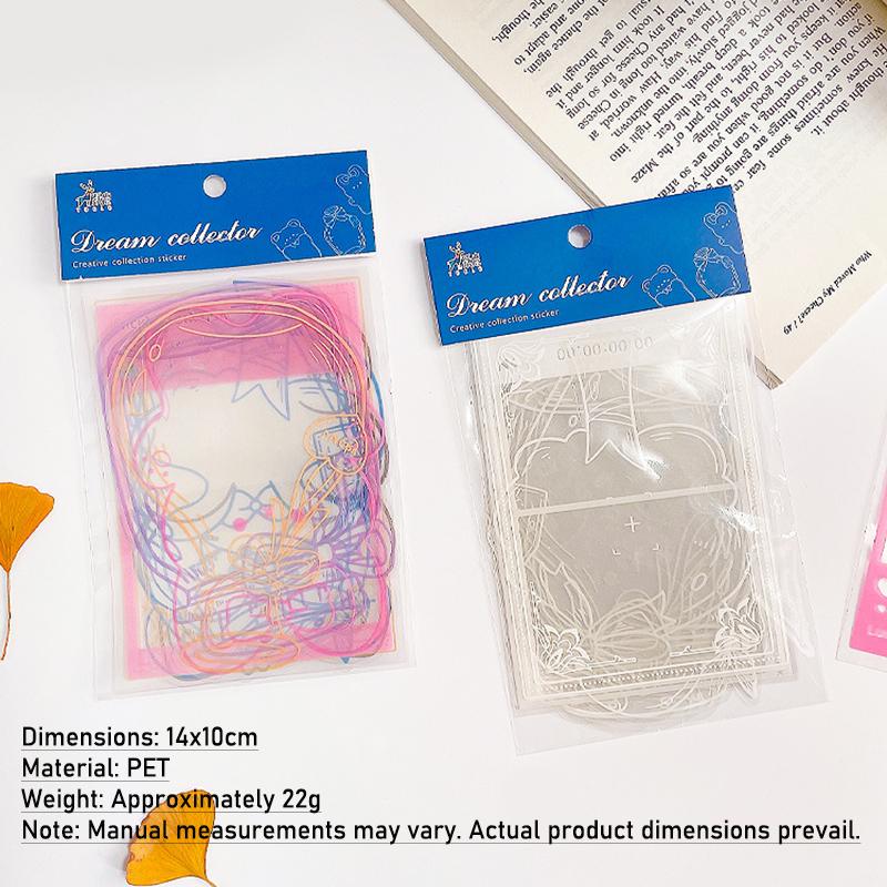 Прозрачный набор закладок с засушенными цветами DIY Набор для изготовления закладок из прессованных цветов с прозрачными наклейками для банок Ручная работа Закладки для книг